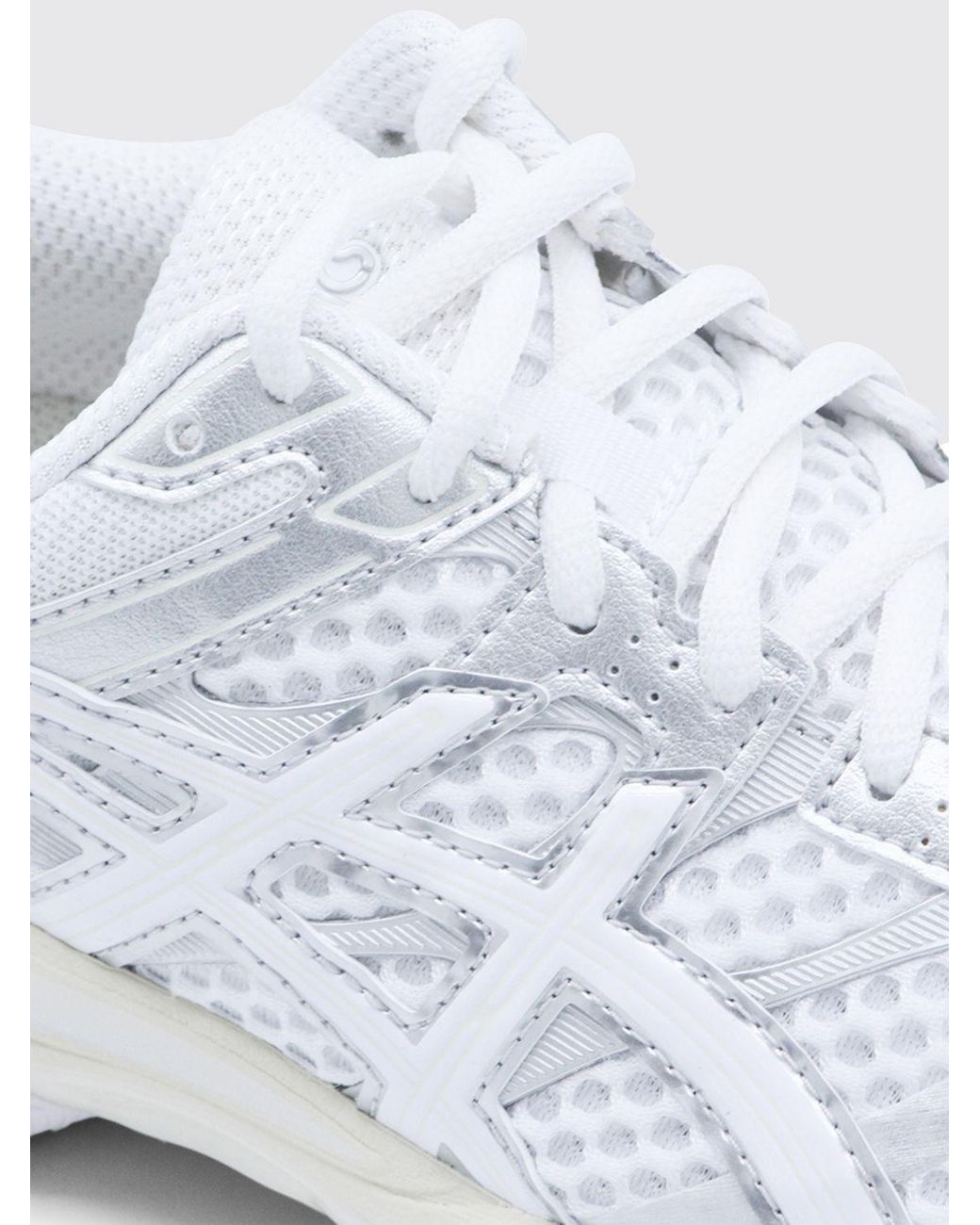 Asics White Gel-Cumulus 16 Mesh And Rubber Sneakers