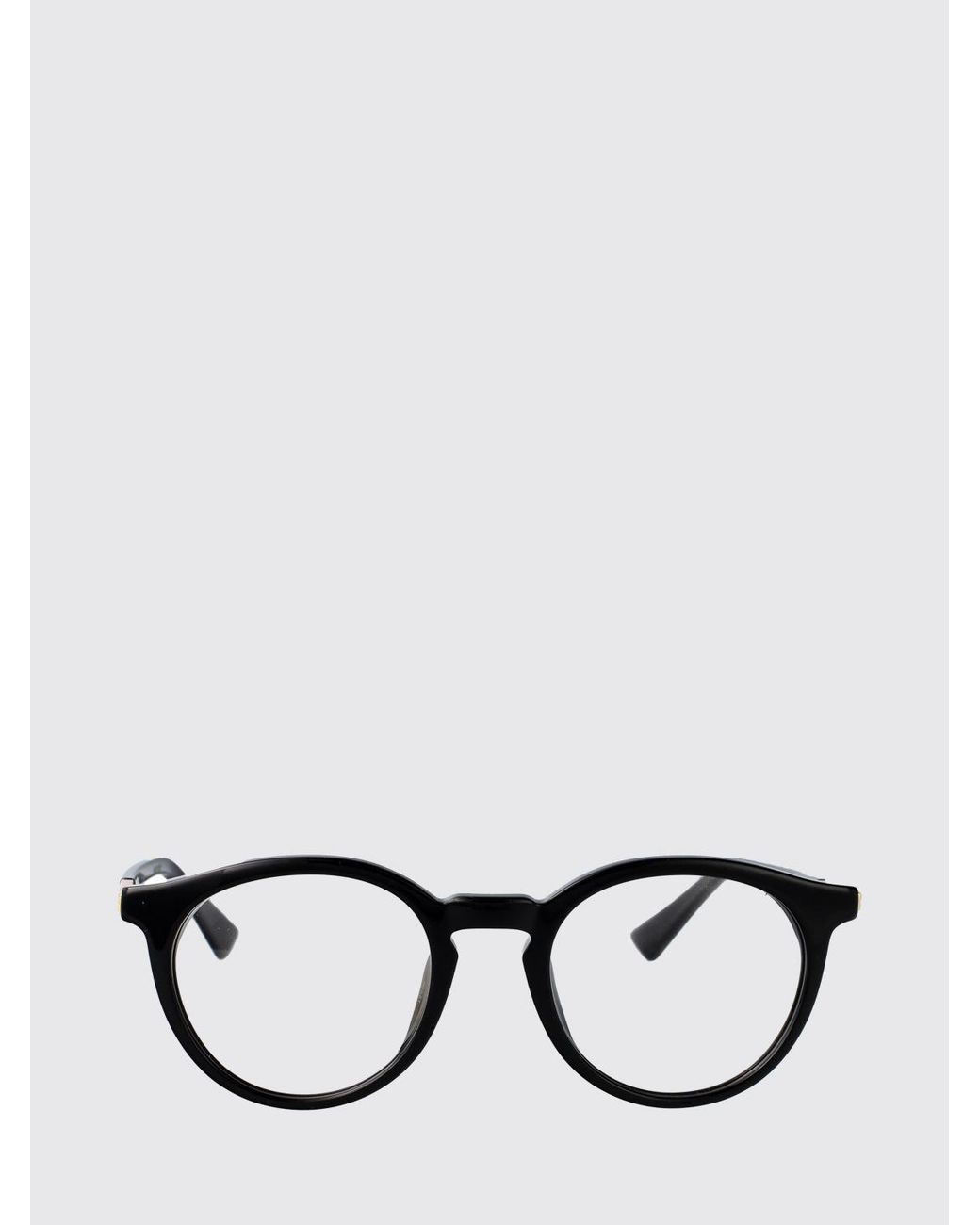 Bottega Veneta Black Acetate Optical Glasses for men