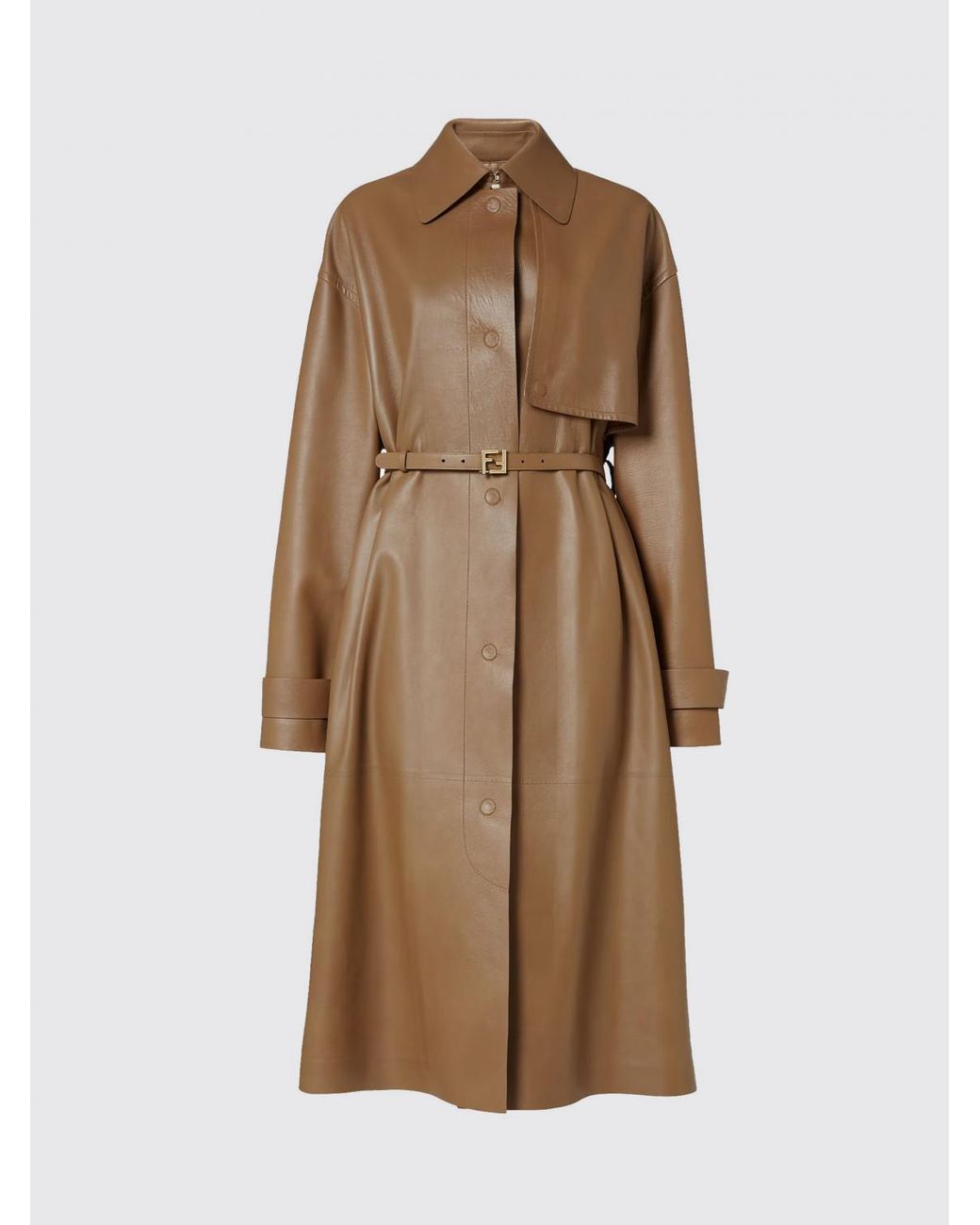 Fendi Natural Trench Coat