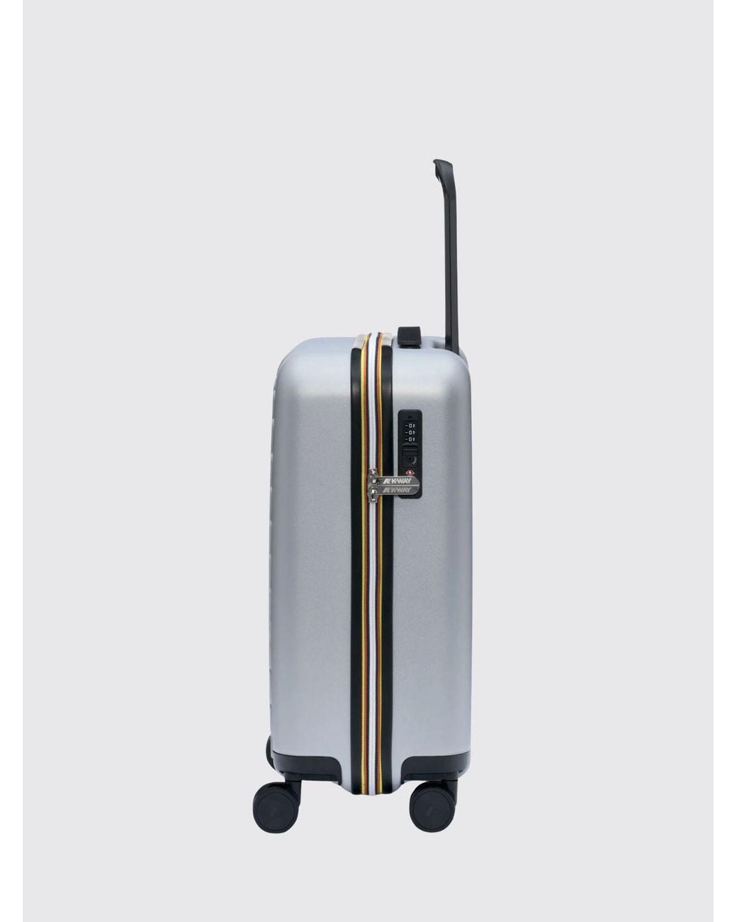 K-Way Gray Eudoxie Polycarbonate Trolley for men