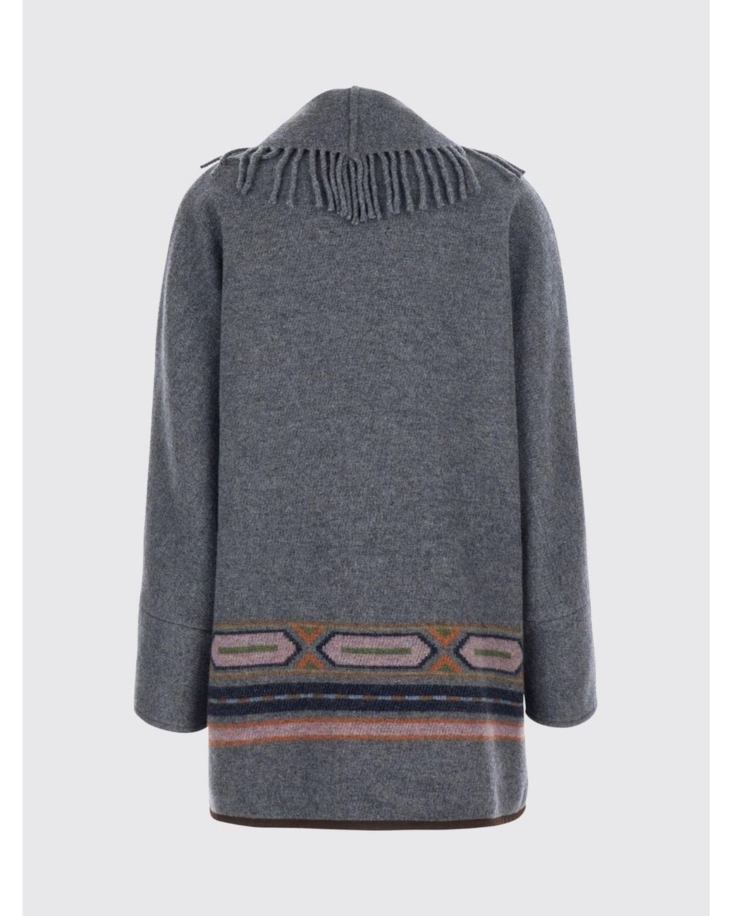 Bazar Deluxe Gray Short Robe Coat