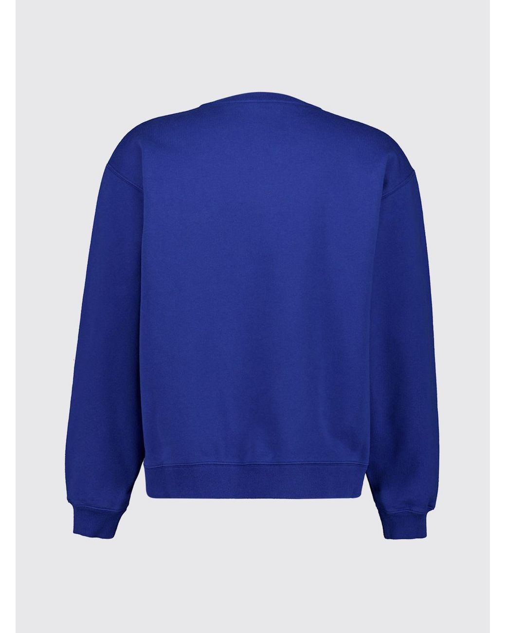 Céline Blue Triomphe Logo Contrast-Embroidered Cotton Crewneck Sweatshirt for men
