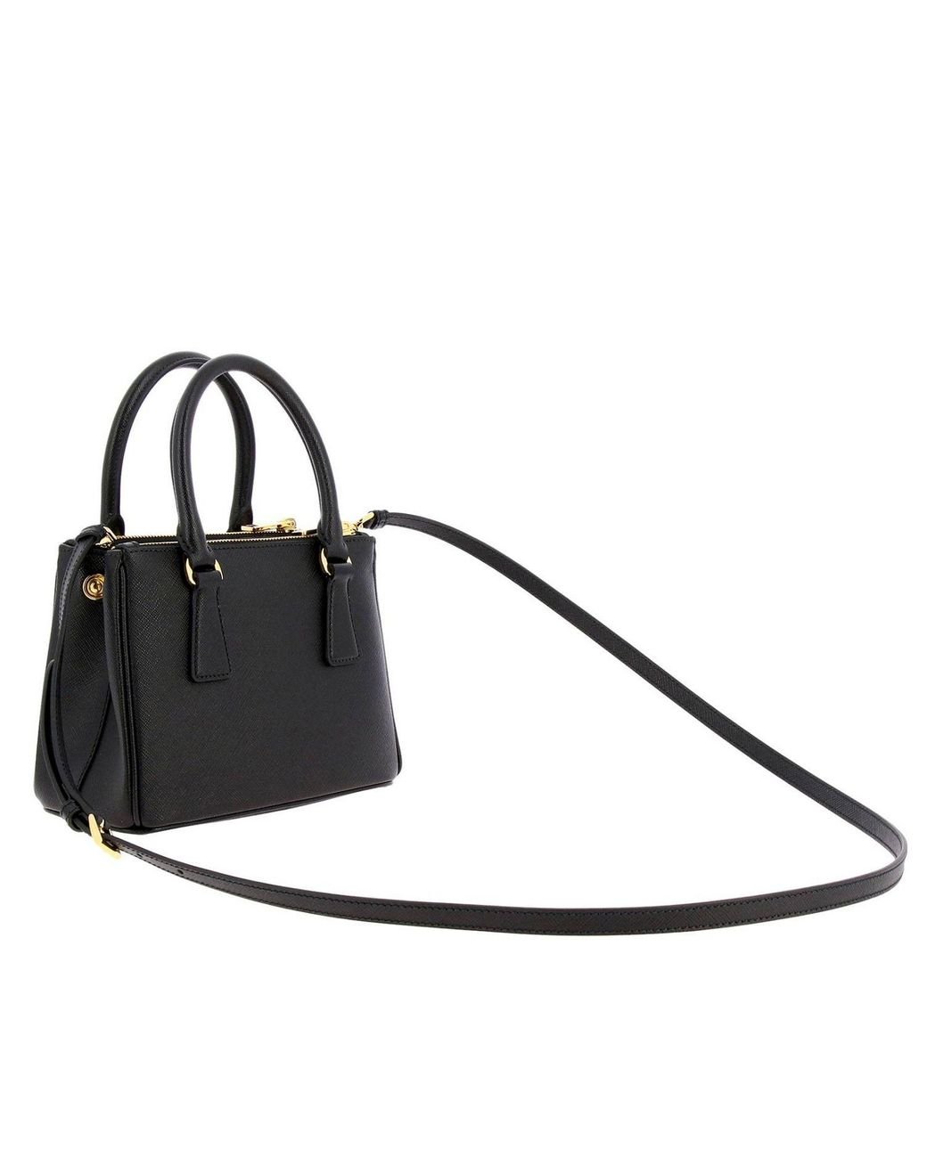 Prada Galleria Saffiano Leather Mini-bag in Black