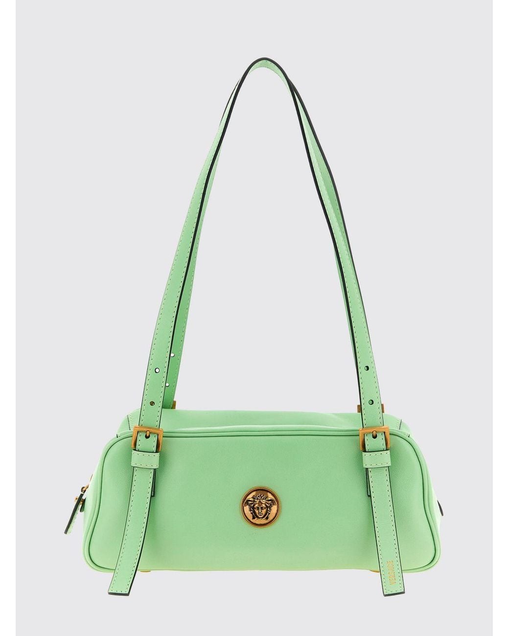 Borsa A Spalla Piccola Emblème di Versace in Green