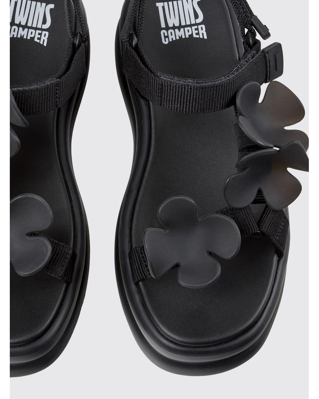 Camper Black Twins Sandal