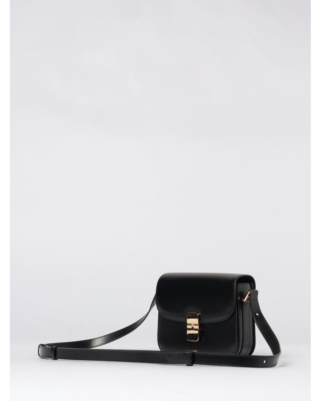 A.P.C. Black Grace Small Leather Bag
