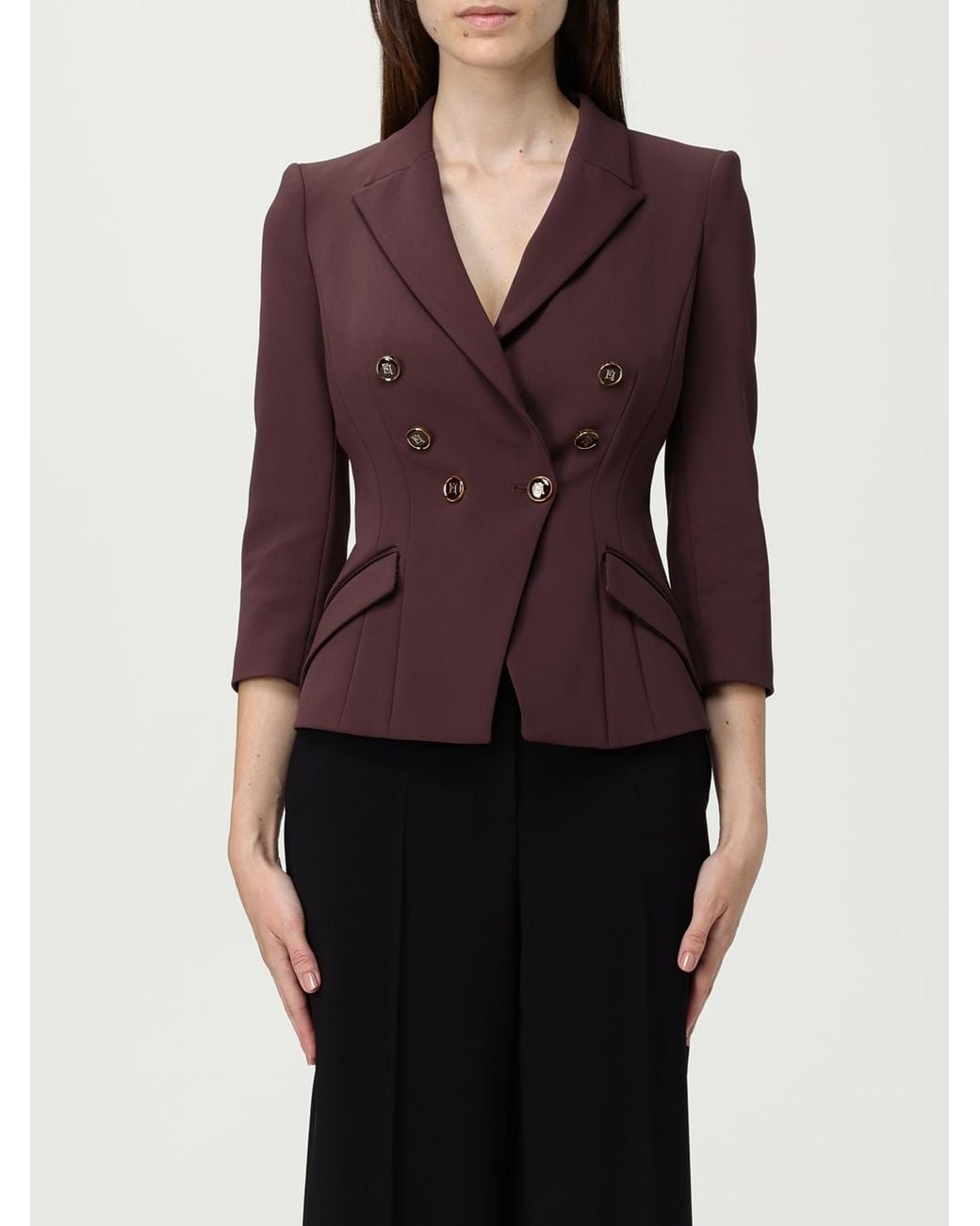 Elisabetta Franchi Purple Blazer
