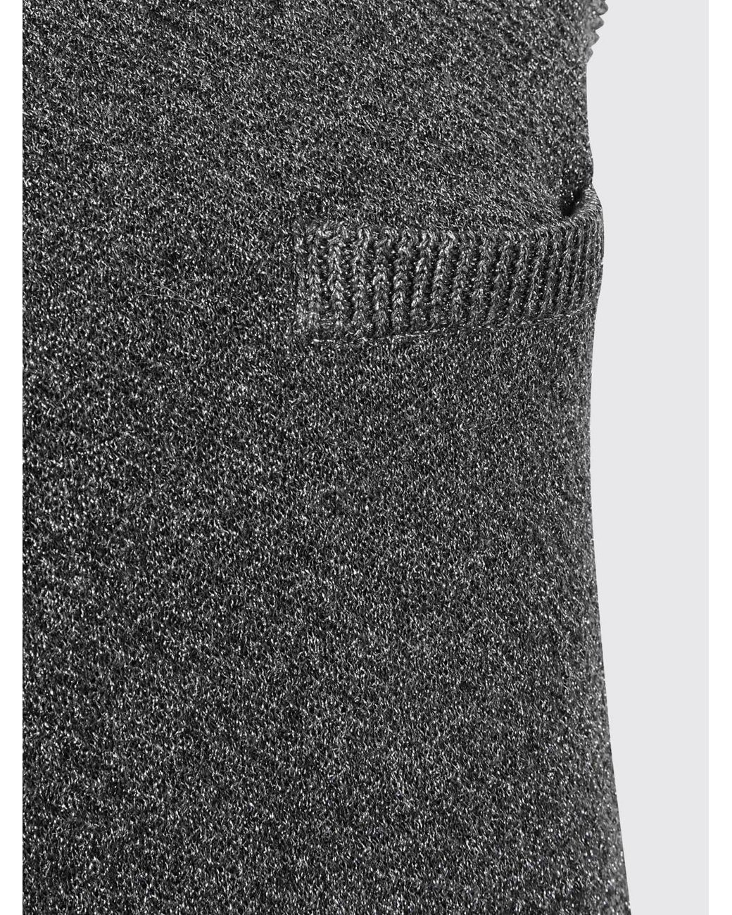 Marni Gray Wool Blend Knit Polo Mini Dress With Classic Collar