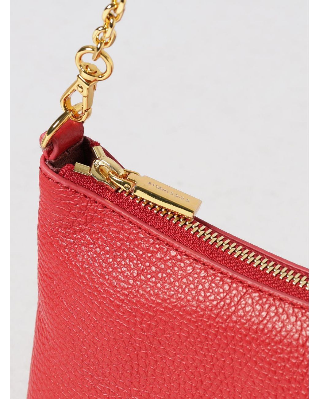 Coccinelle Aura Hammered Leather Bag