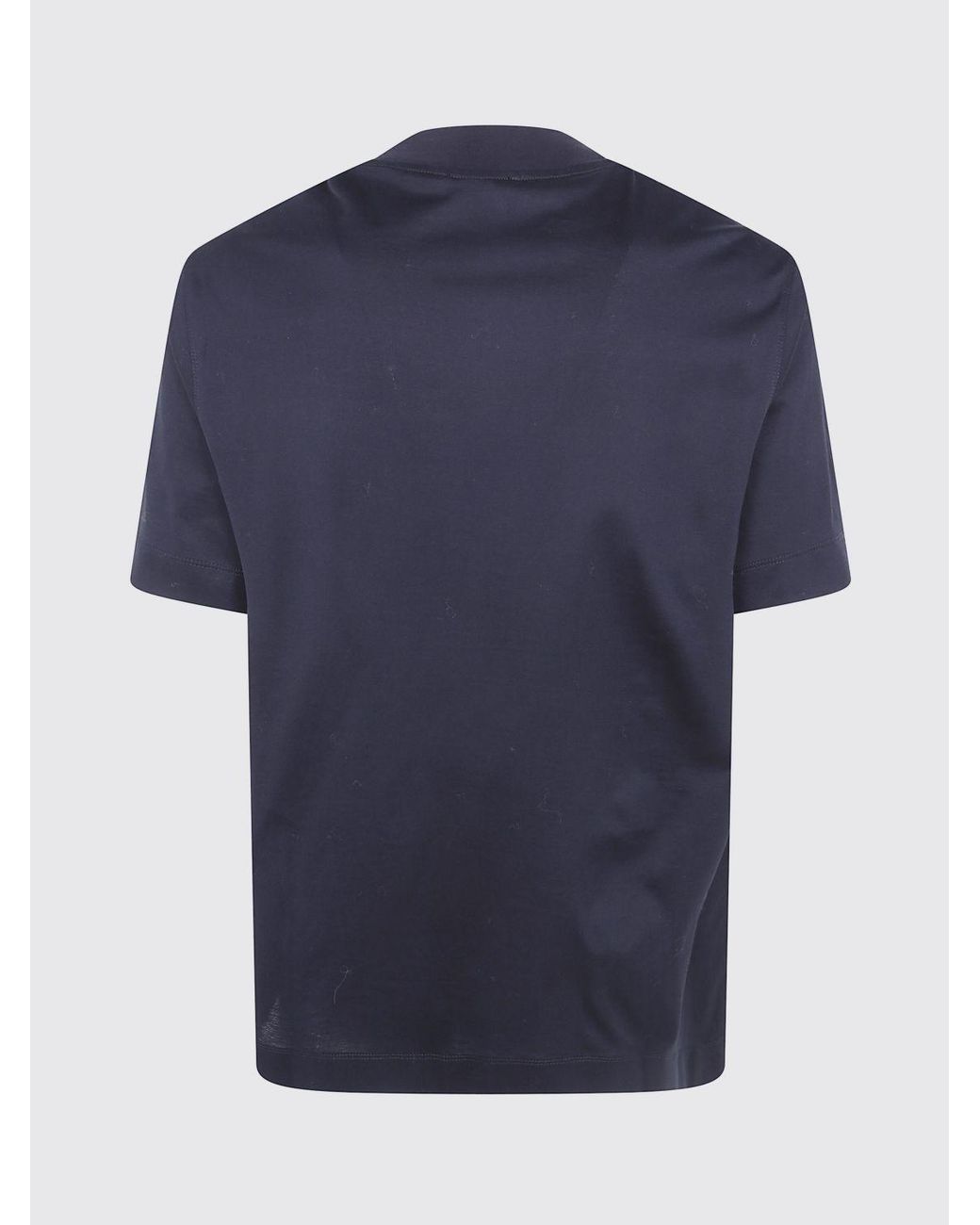 Emporio Armani Blue Basic Short-Sleeved Crewneck T-Shirt for men