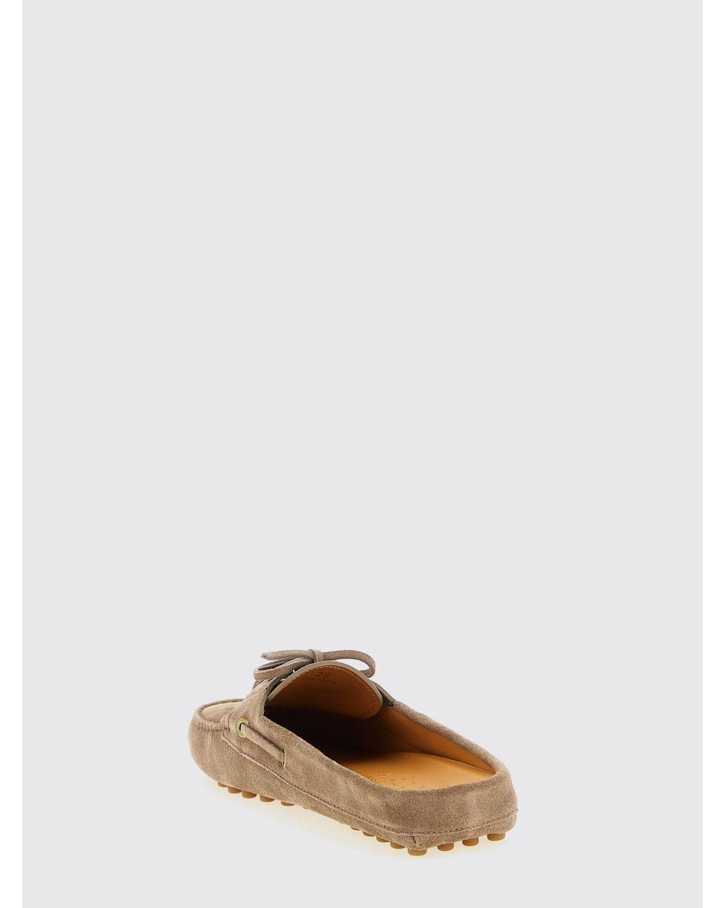 Tod's Brown Gommino Suede Mules