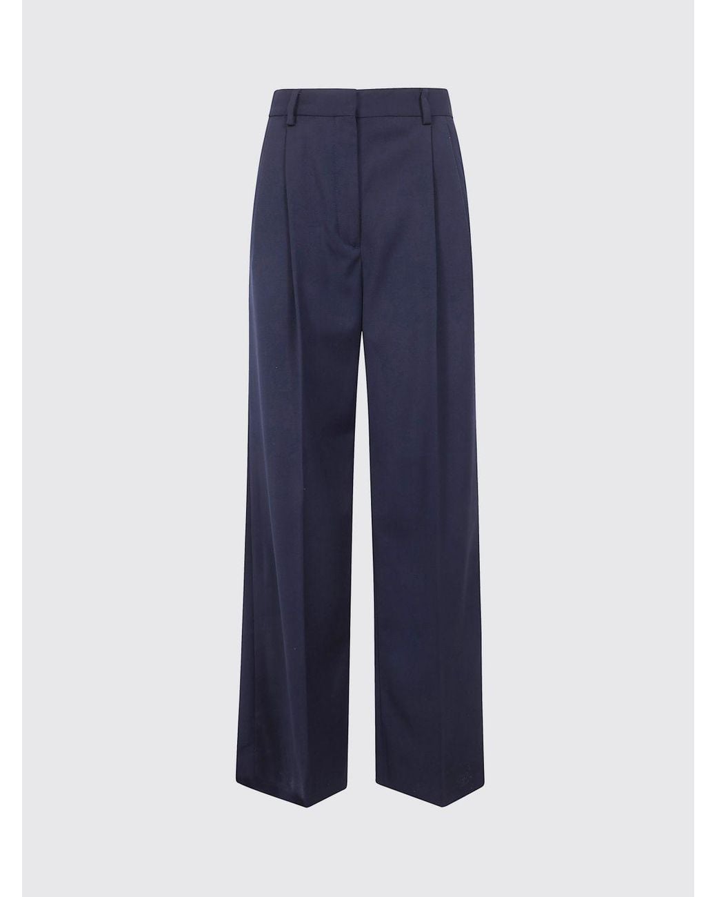 Filippa K Blue Wool Blend Tailored Trousers