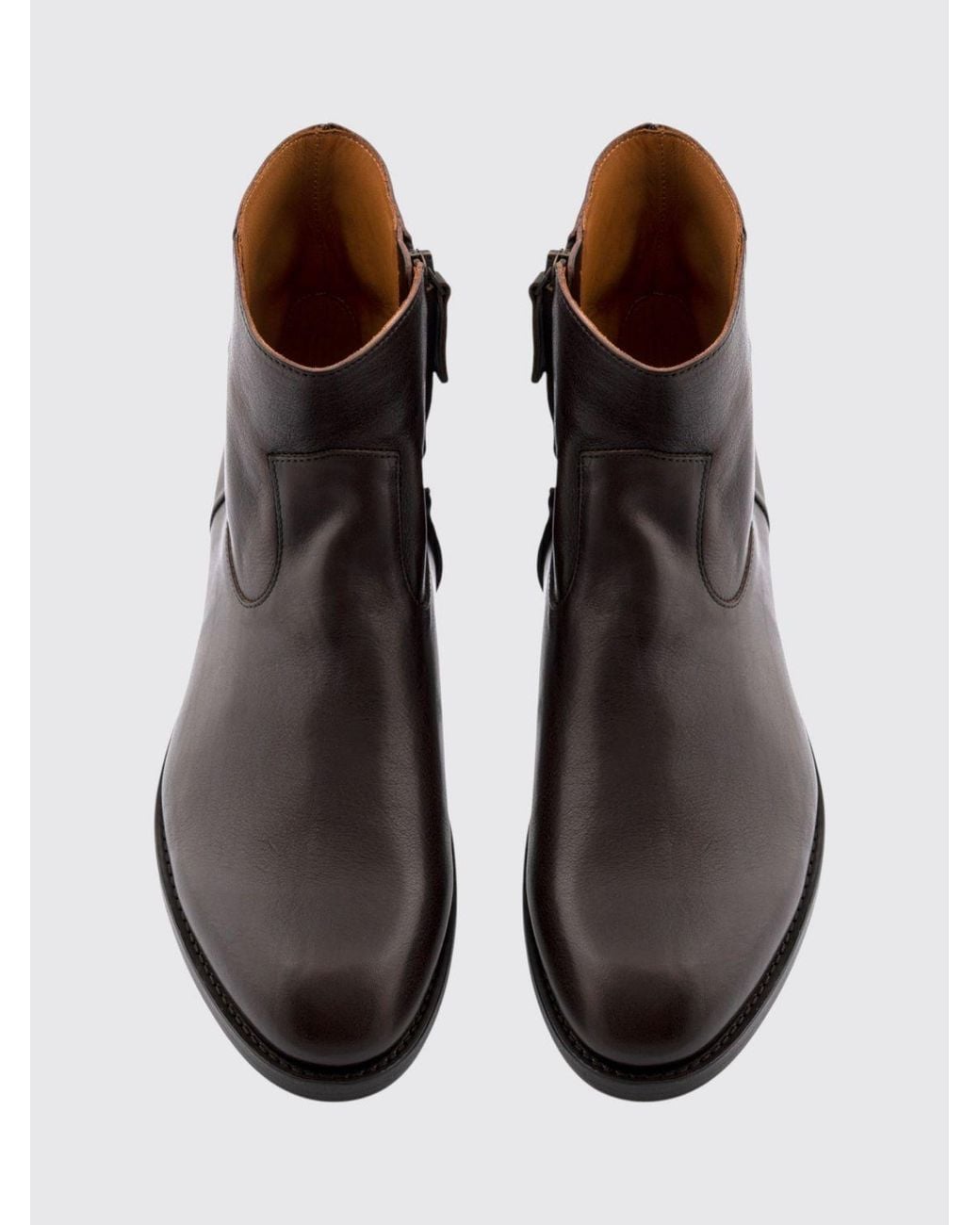 Buttero Brown Flat Ankle Boot