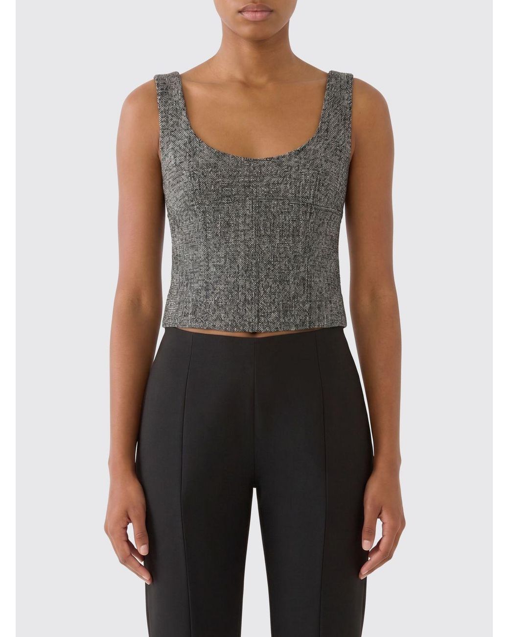Gucci Black Wool Crop Top