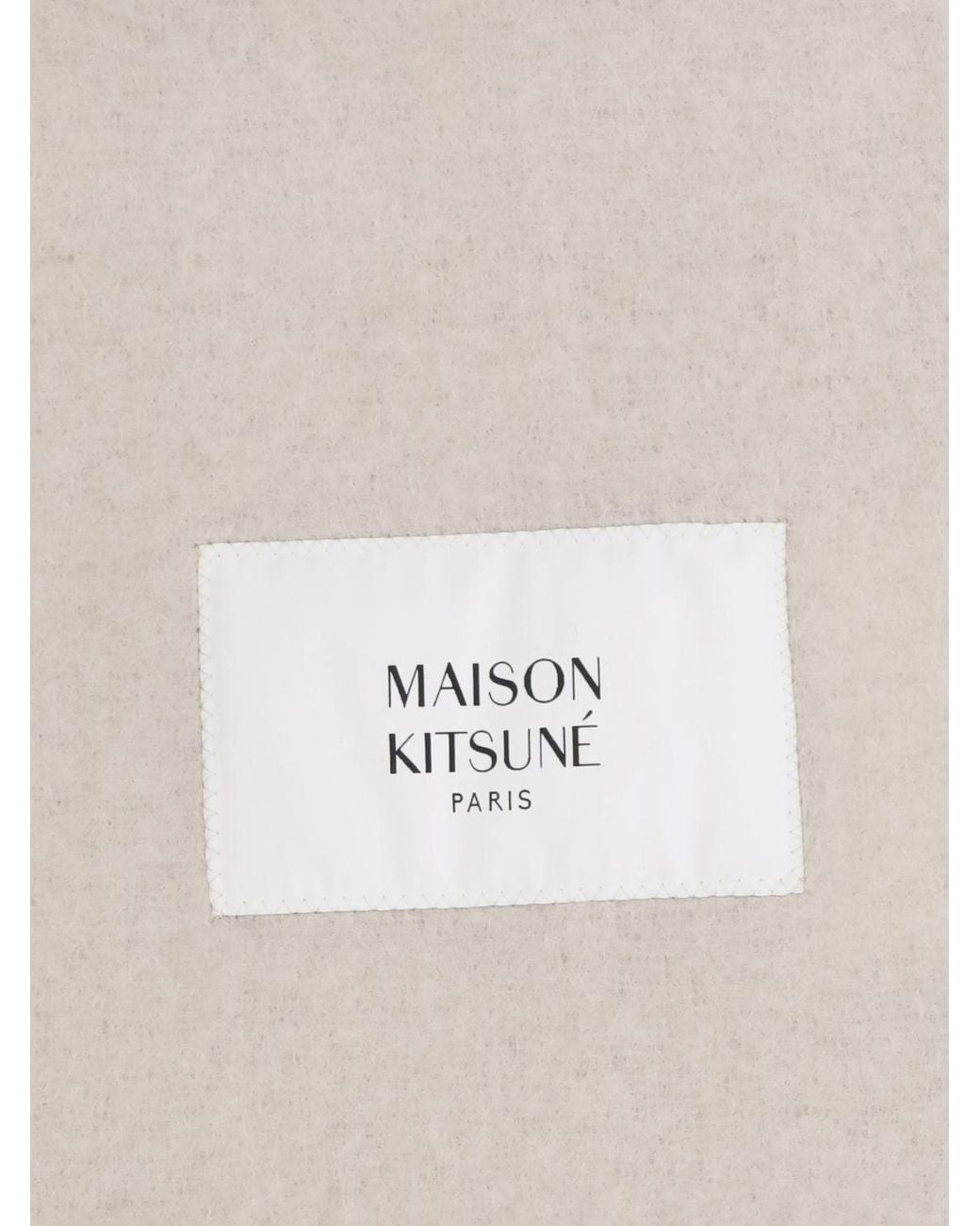 Maison KitsunÉ Sciarpa Uomo di Maison Kitsuné in White da Uomo