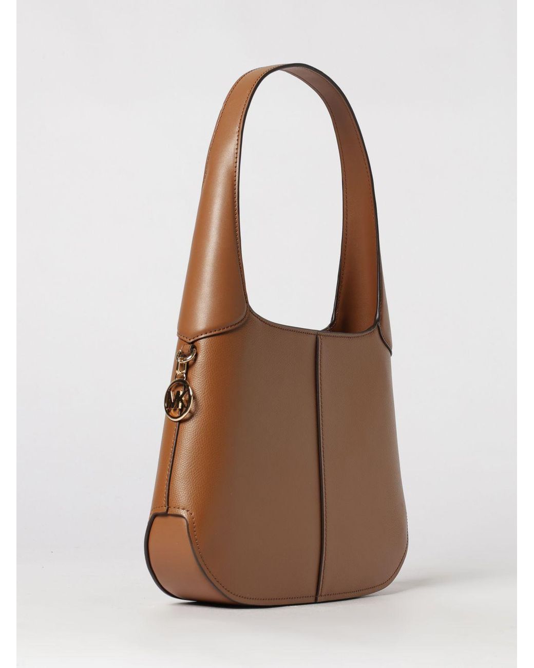 Michael Kors Brown Grained Hobo Bag