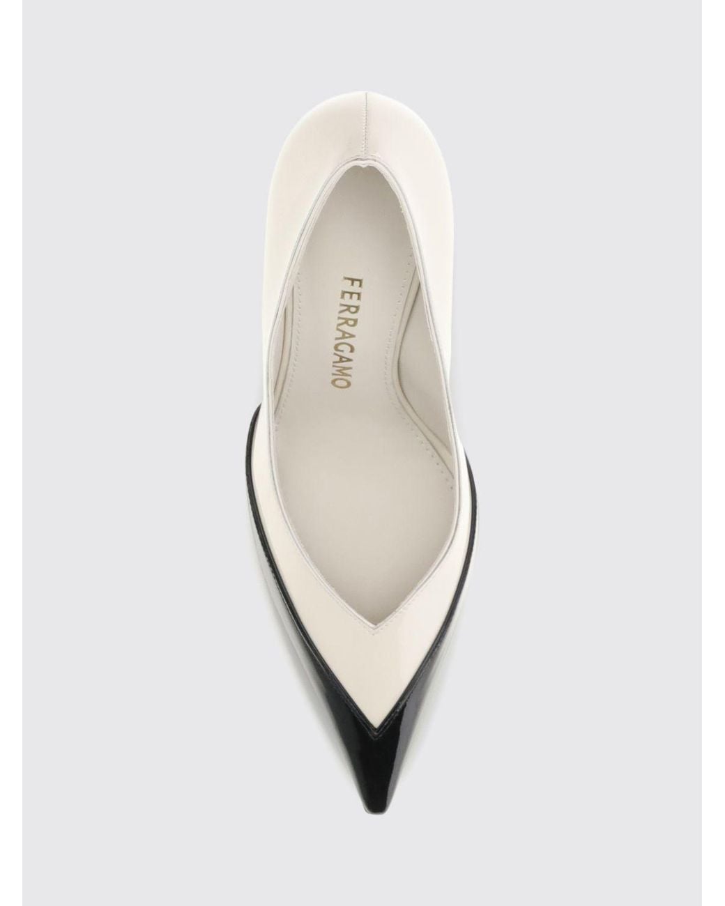 Ferragamo White High Heel Shoes