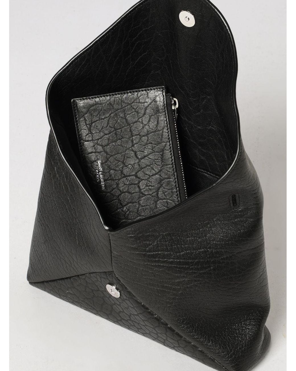 Saint Laurent Black Envelope Monogram Crossbody Bag for men