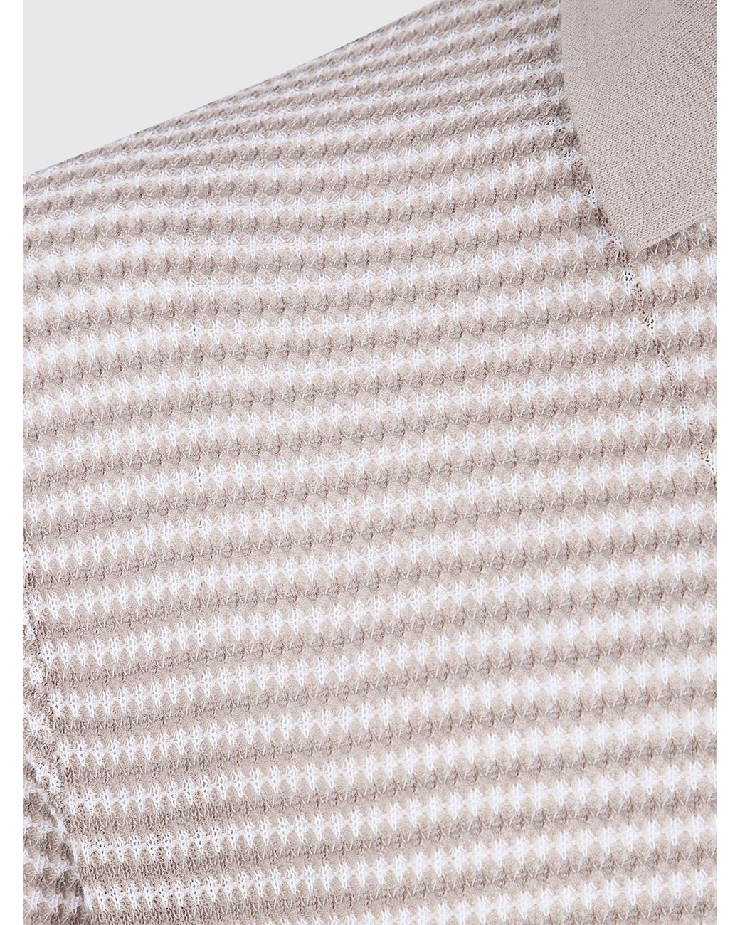 Ballantyne Blue Knitted Polo Shirt for men