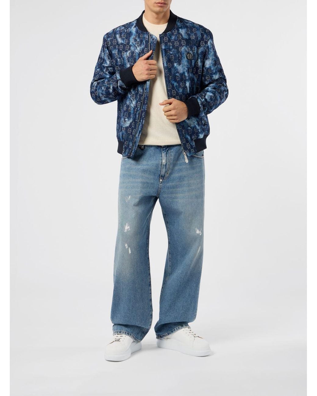 Philipp Plein Blue Jacket for men