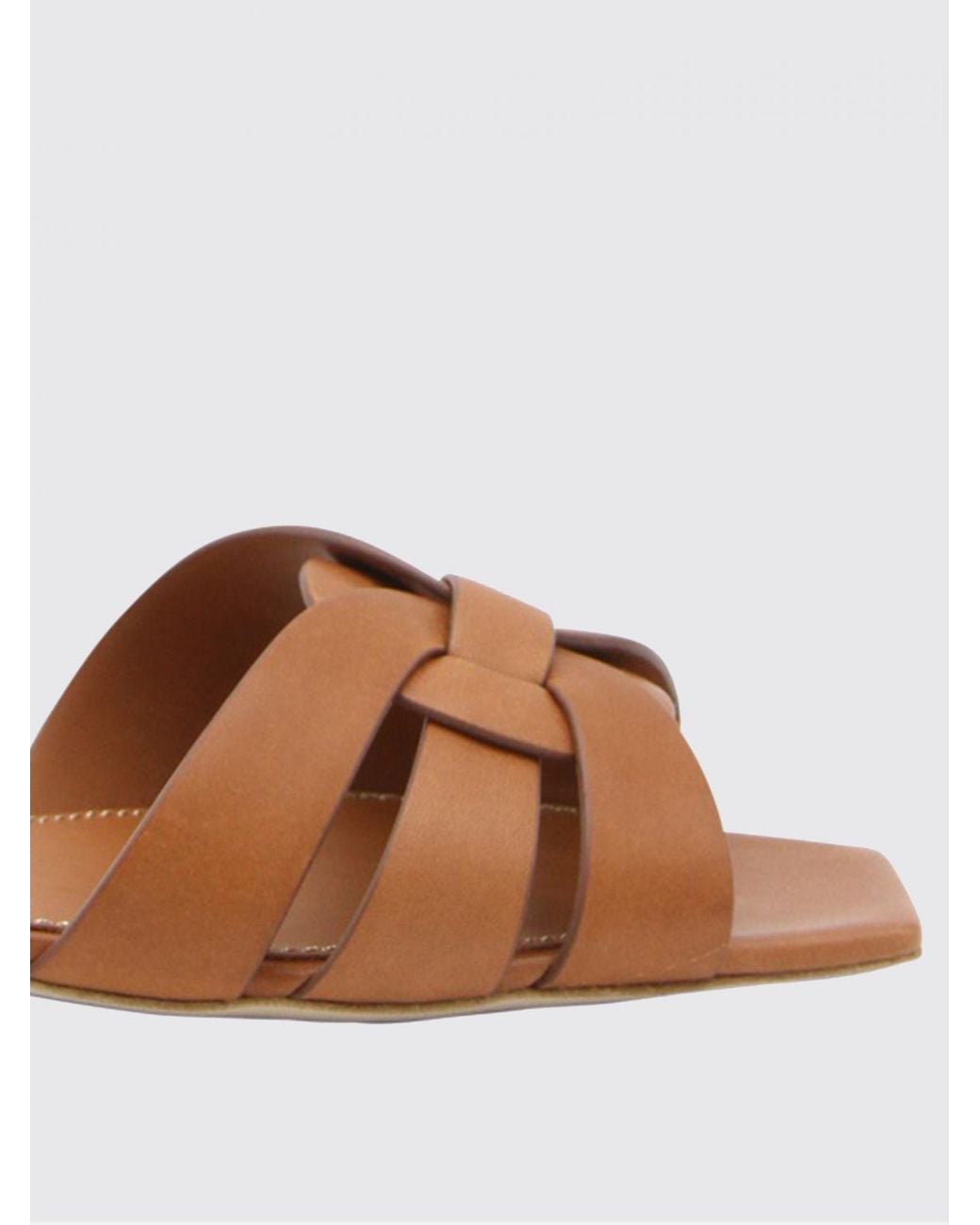Saint Laurent Brown Heeled Sandal