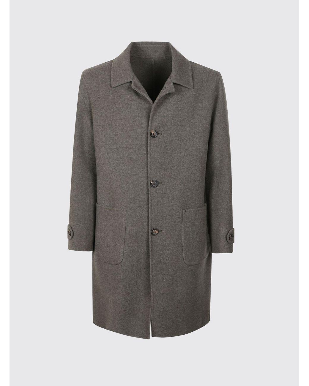 Eleventy Gray Single-Breasted Short Coat for men