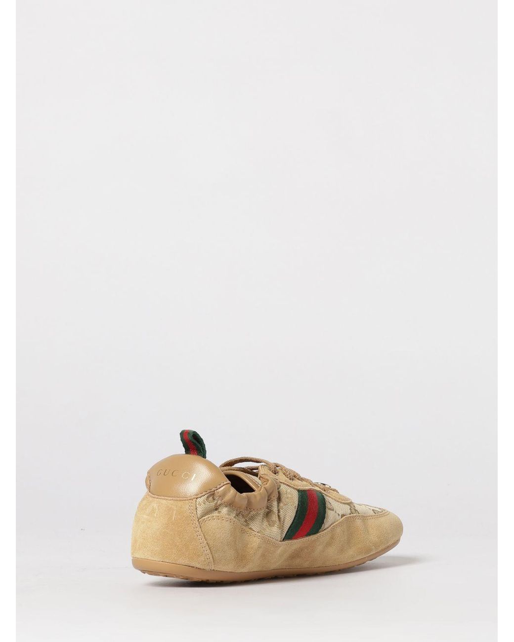 Gucci Natural Shift Suede Calfskin Sneakers