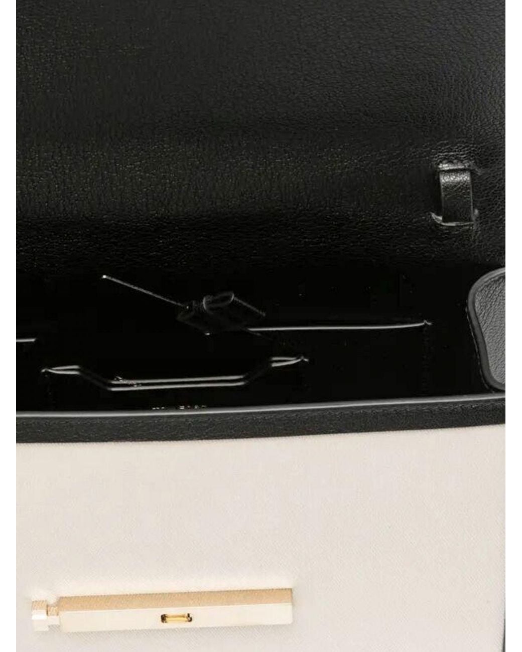 Tom Ford Natural Aube Bicolor Leather And Canvas Handbag