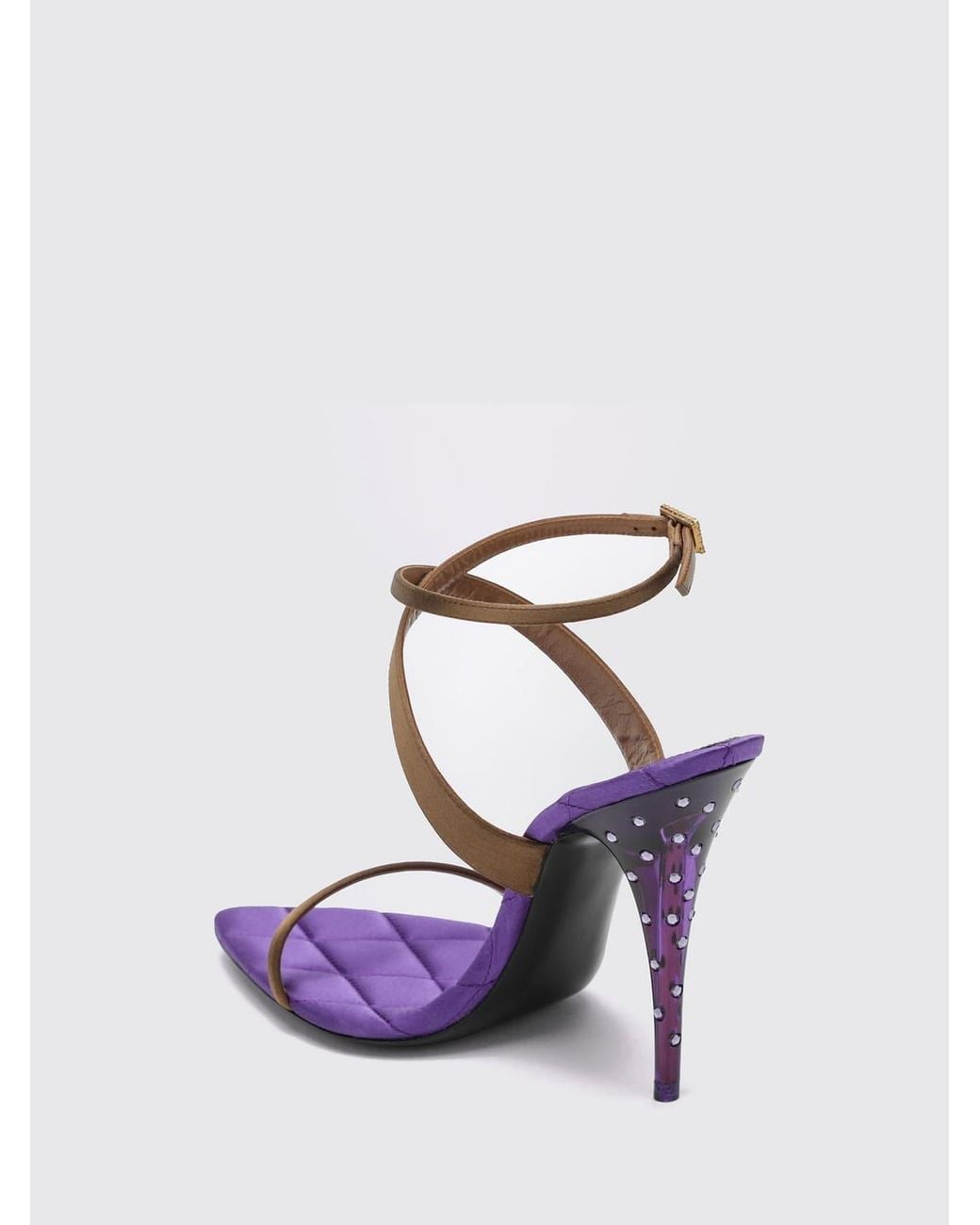 Saint Laurent Purple Heeled Sandal