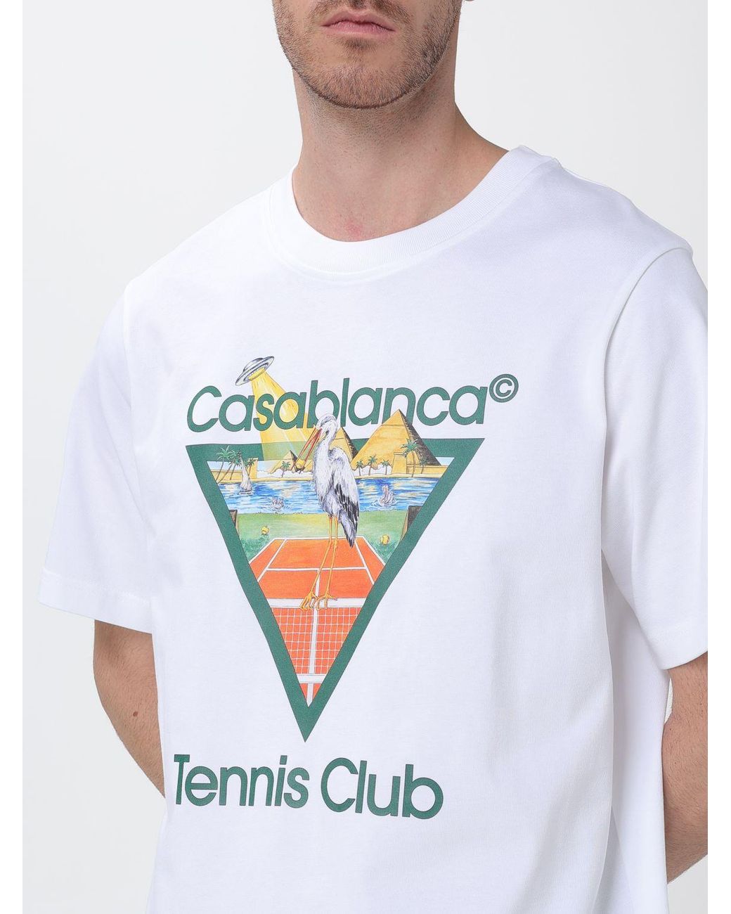 Casablanca White T-Shirt for men