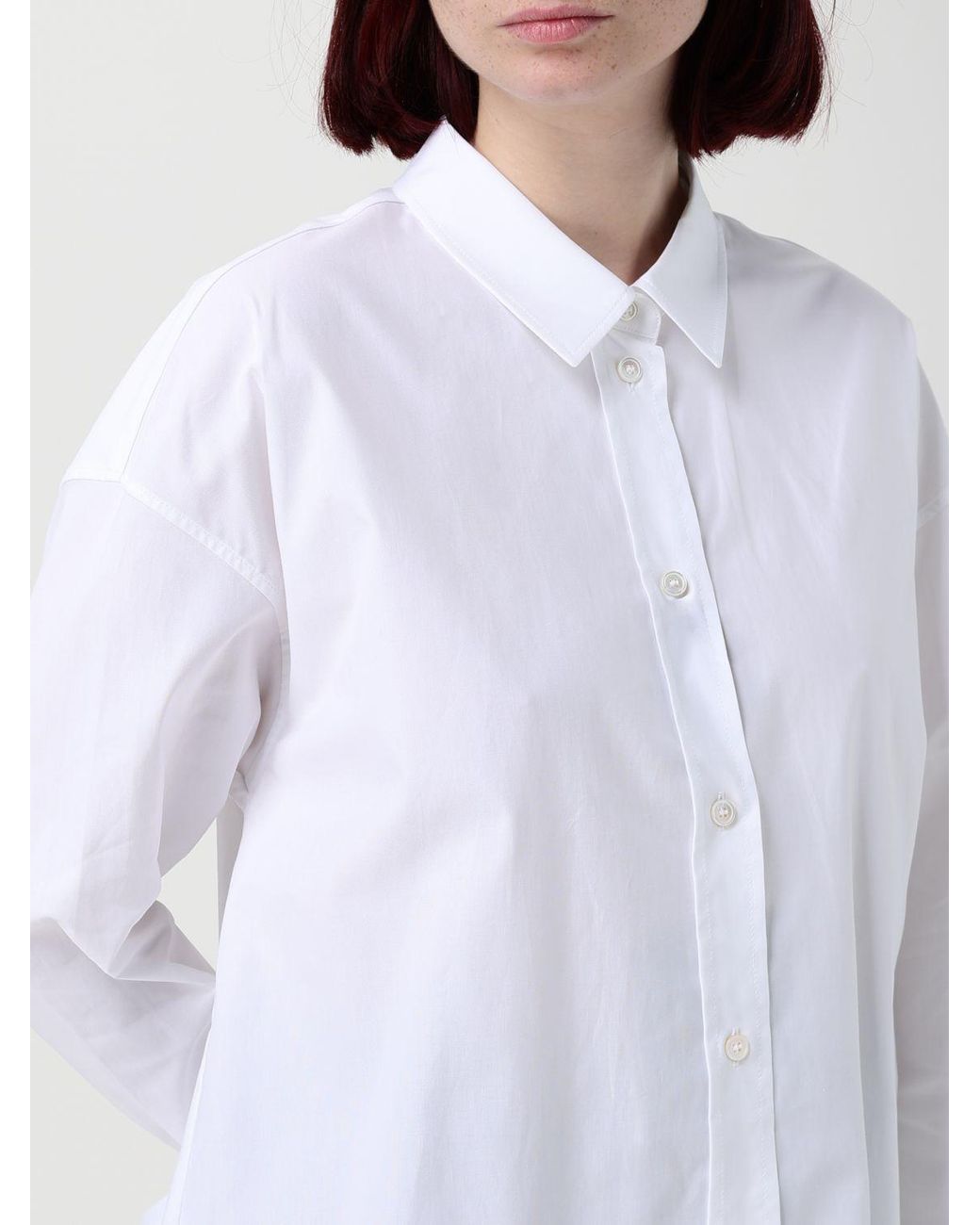 Max Mara White Classic Poplin Shirt