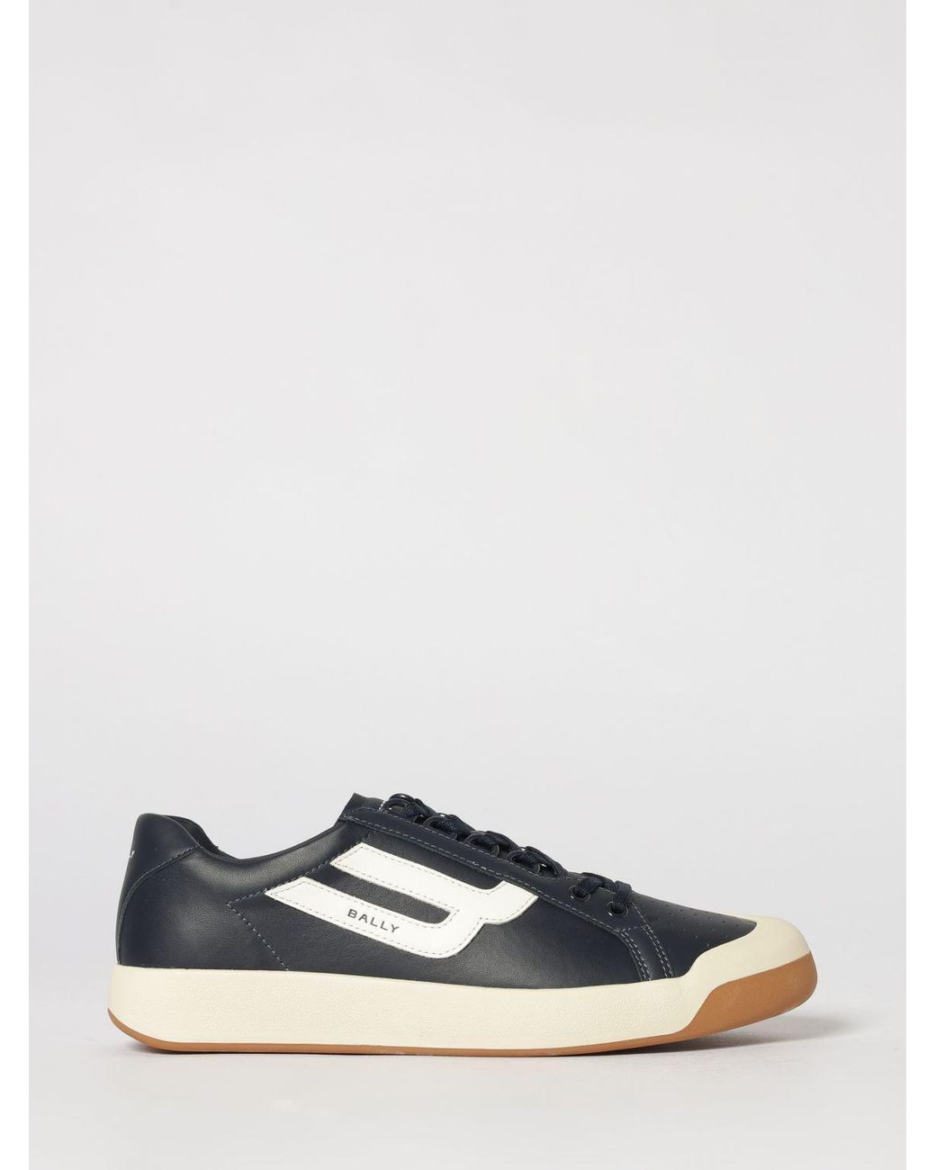 Bally Blue Leather Sneakers for men