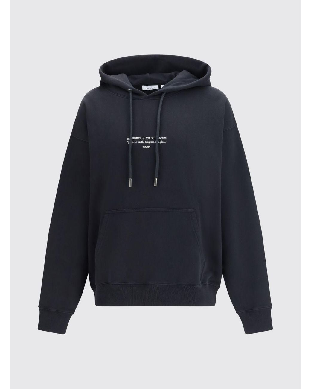 Off-White c/o Virgil Abloh Blue Cotton Sweatshirt for men
