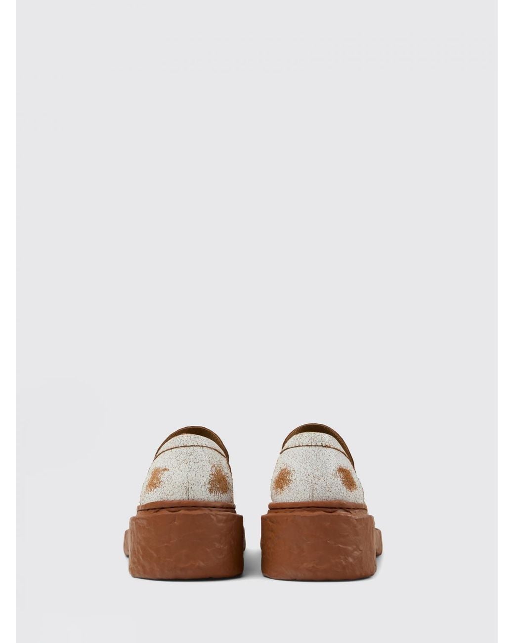 CAMPERLAB White Vamonos Cracked Leather Loafer for men