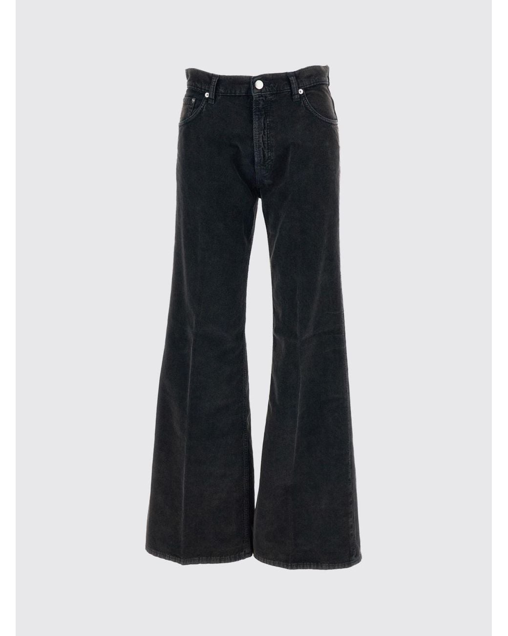Haikure Black Clara Mid-Rise Flared Corduroy Jeans