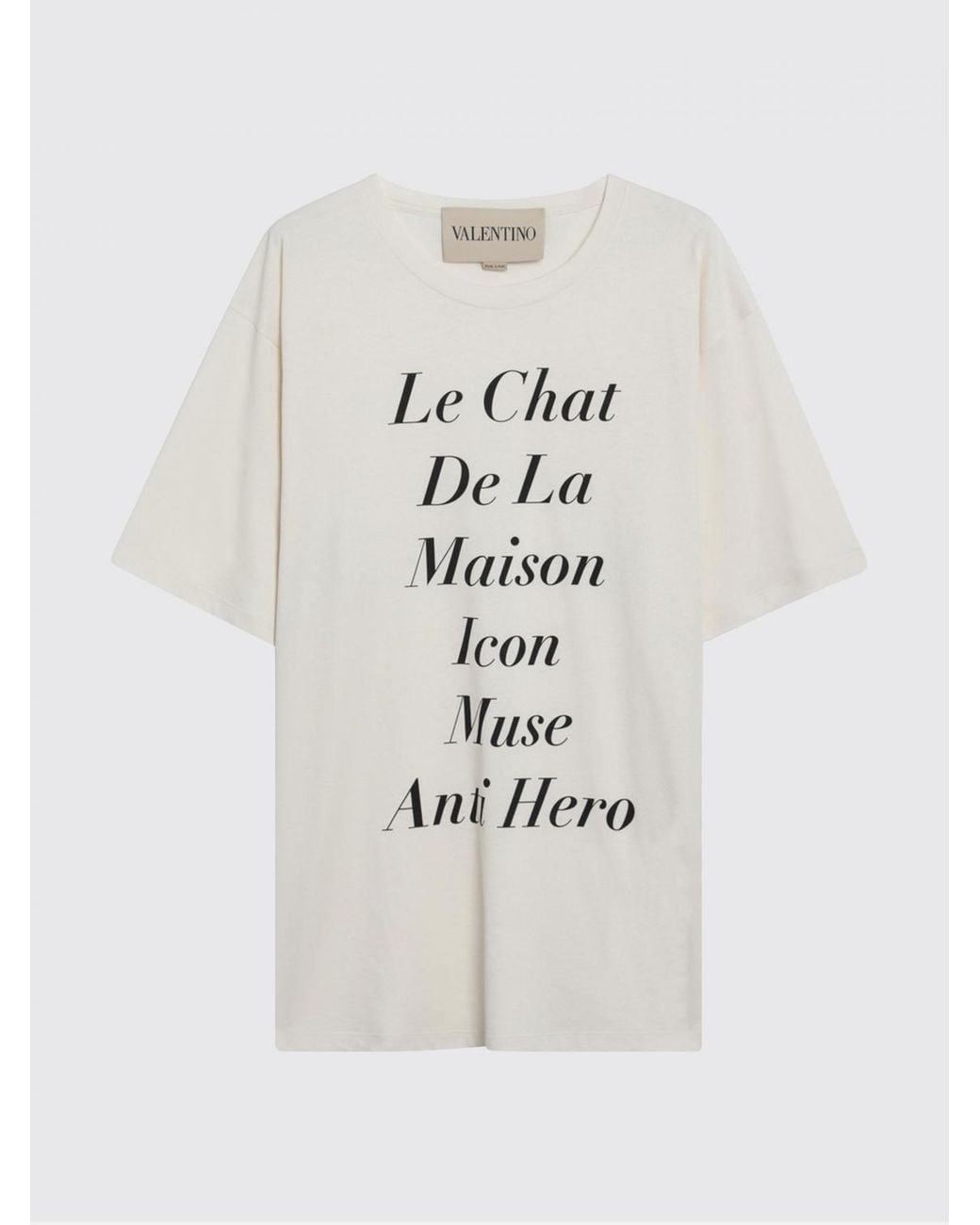 Valentino White Printed Cotton T-Shirt for men