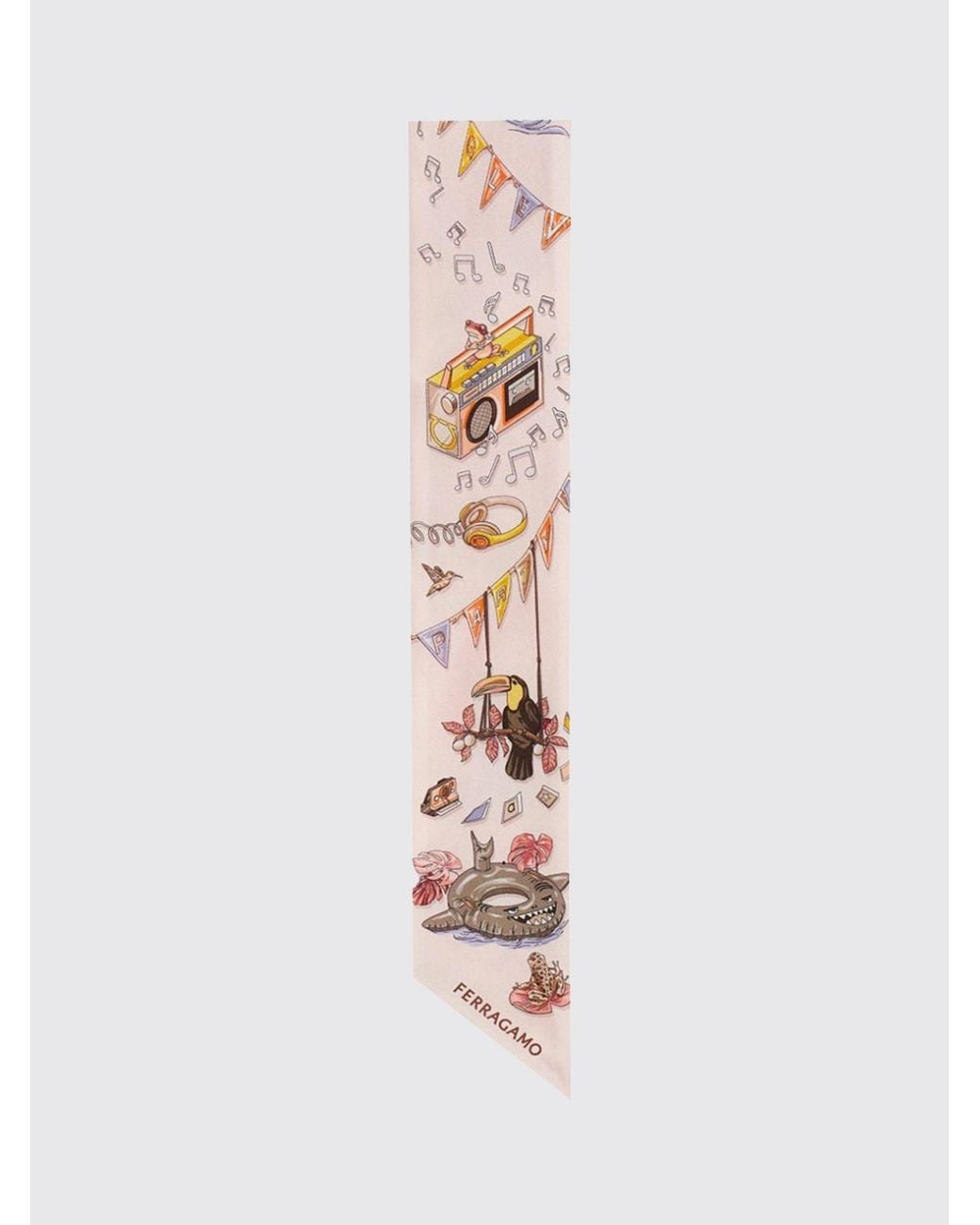 Ferragamo White Scarf