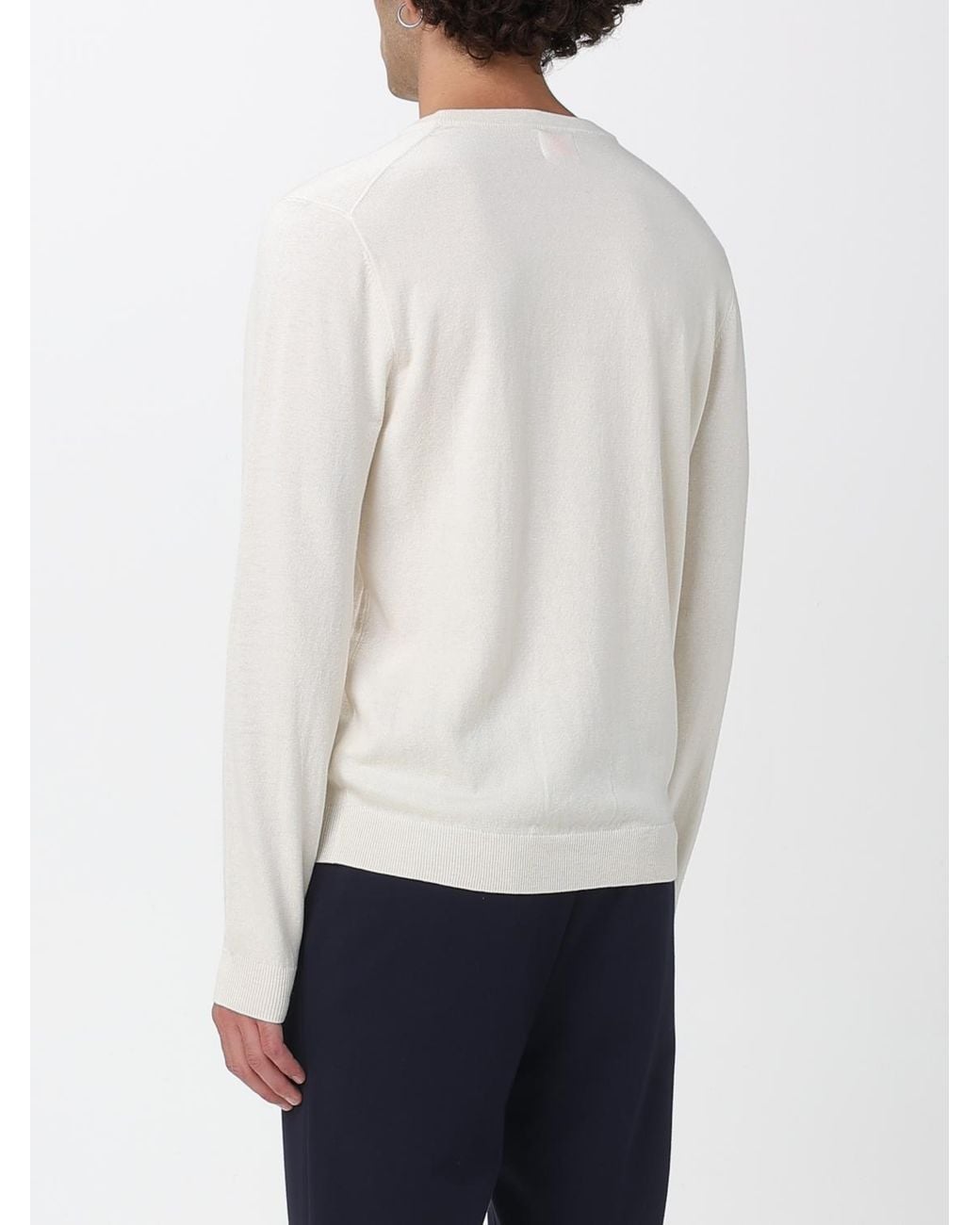 Pullover Basic di Sun 68 in White da Uomo
