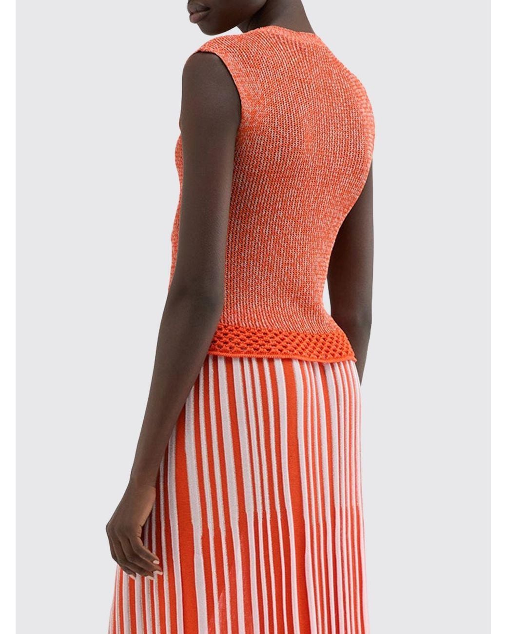 MACCAPANI Red Giuly Cotton And Viscose Top
