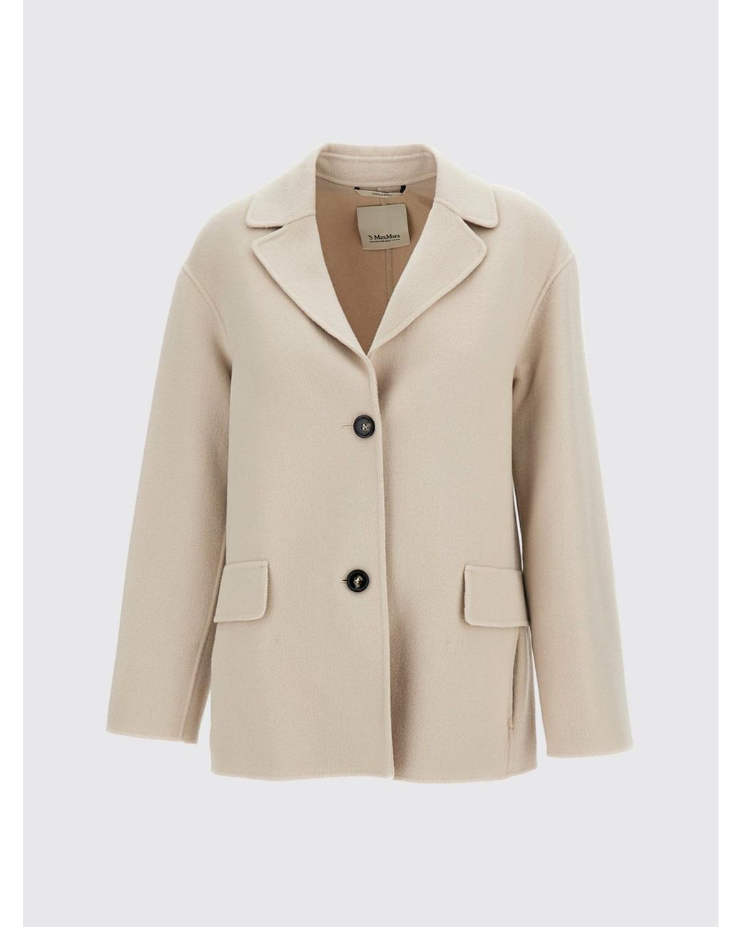 Max Mara Natural Short Single-Breasted Coat