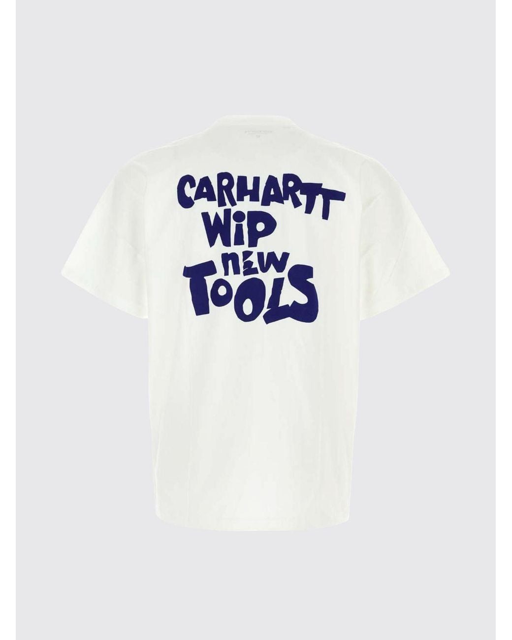 Carhartt White Organic Cotton T-Shirt With Graphic And Slogan Print for men
