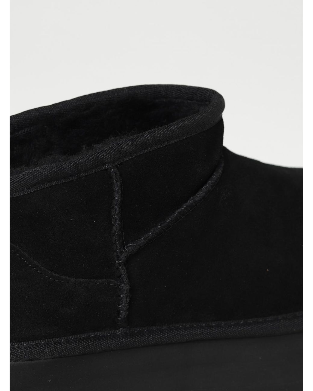 Ugg Black Flat Ankle Boots