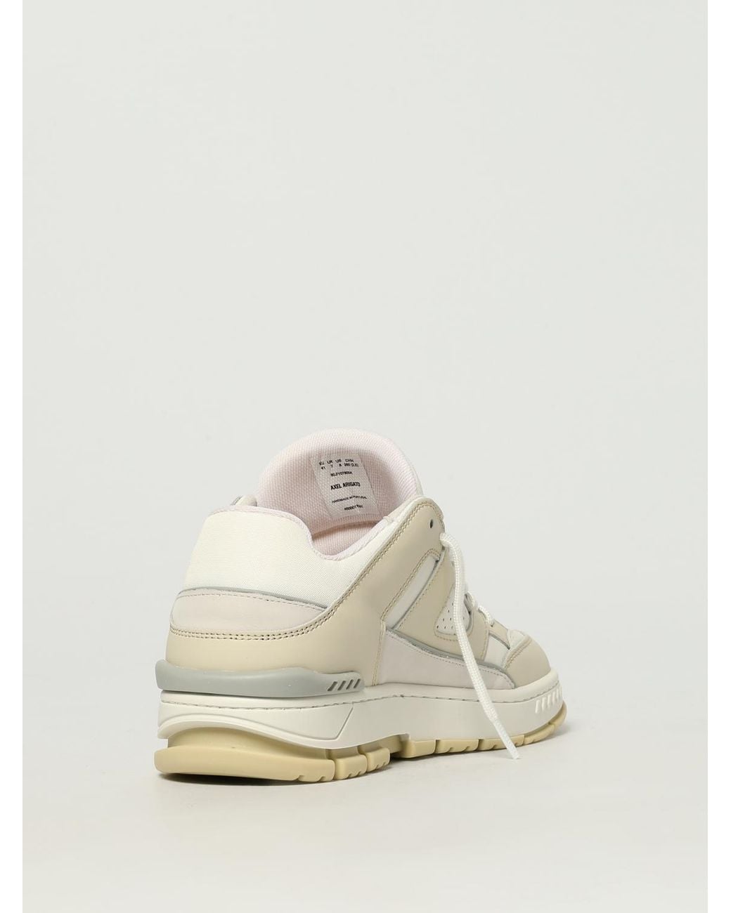 Axel Arigato Natural Area Lo Leather And Mesh Sneakers for men