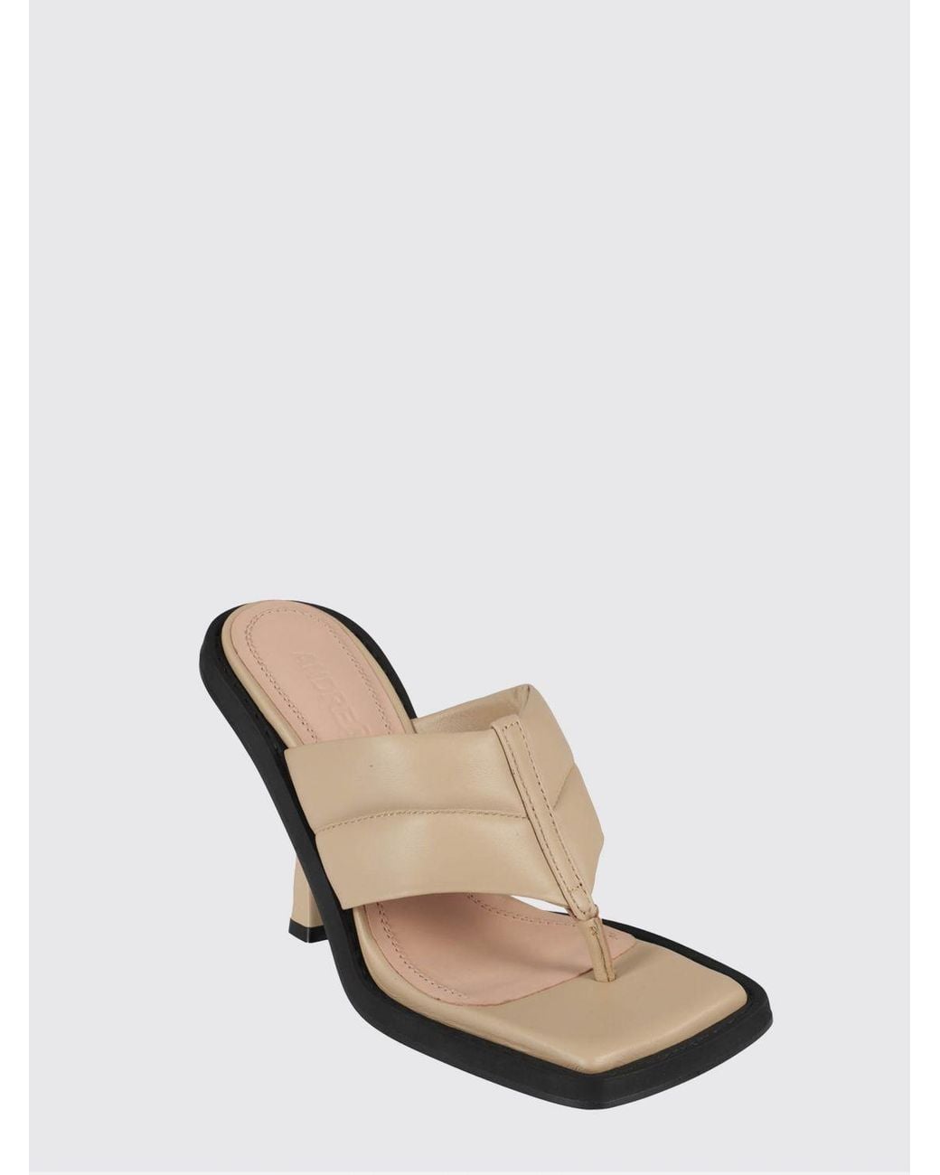 ANDREADAMO Natural Nappa Leather Sandal