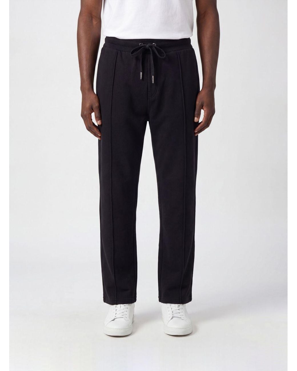 Dolce & Gabbana Blue Dolce &Amp Gabbana Cotton Jogging Trousers With Drawstring And Slit Pockets for men