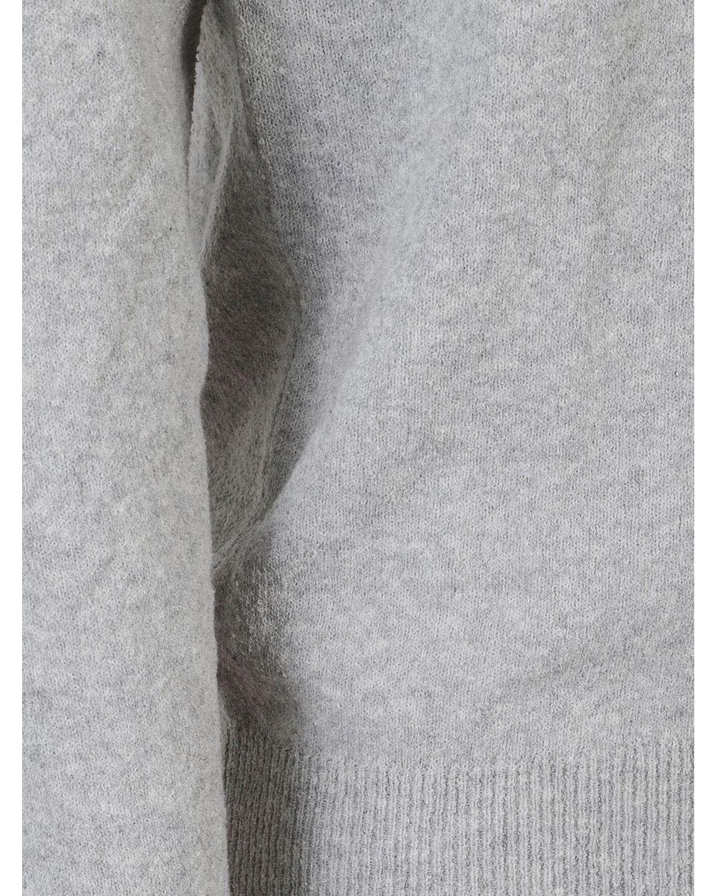 Zanone Gray Cotton Blend Crew Neck Sweatshirt for men