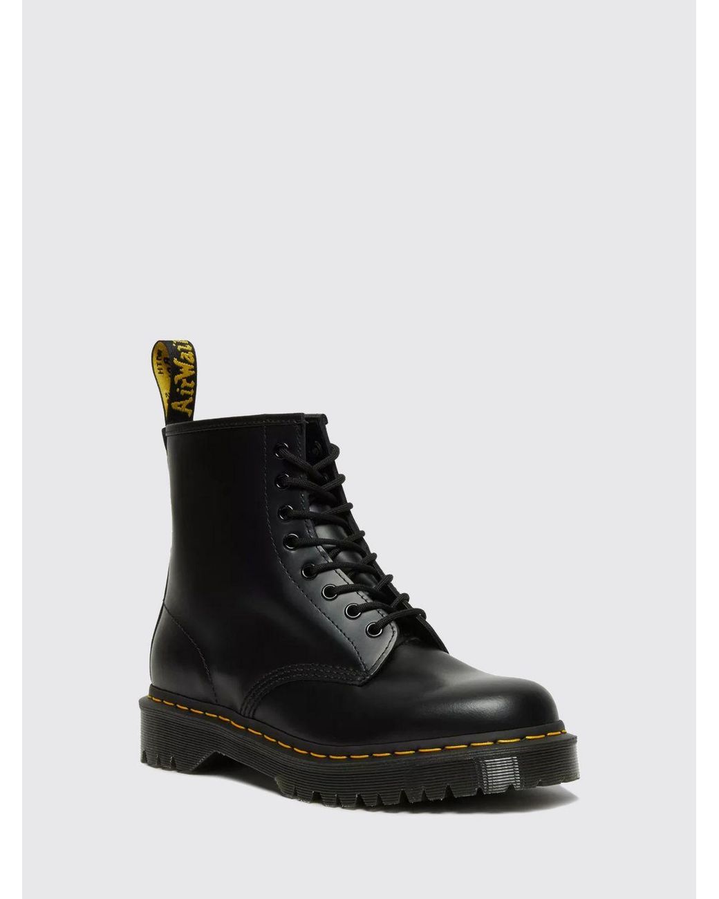 Dr. Martens Black Bex 1460 Smooth Leather Combat Boots With Bex Lug Sole For for men