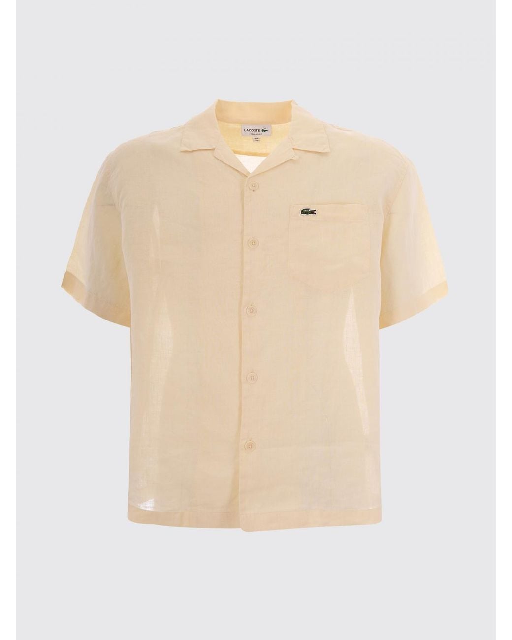 Lacoste Blue Linen Shirt for men