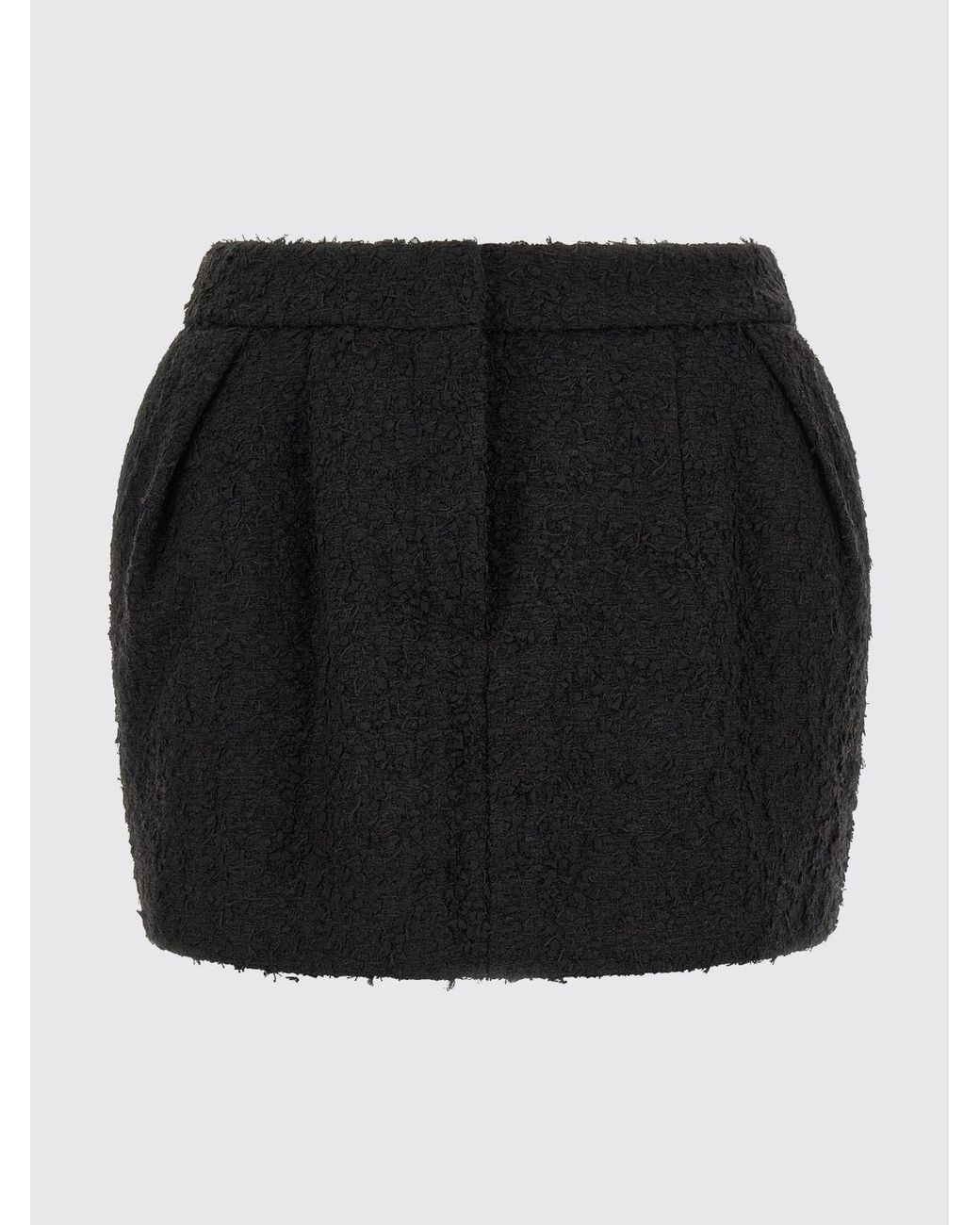 Magda Butrym Blue Wool Blend Slim Fit Pencil Mini Skirt