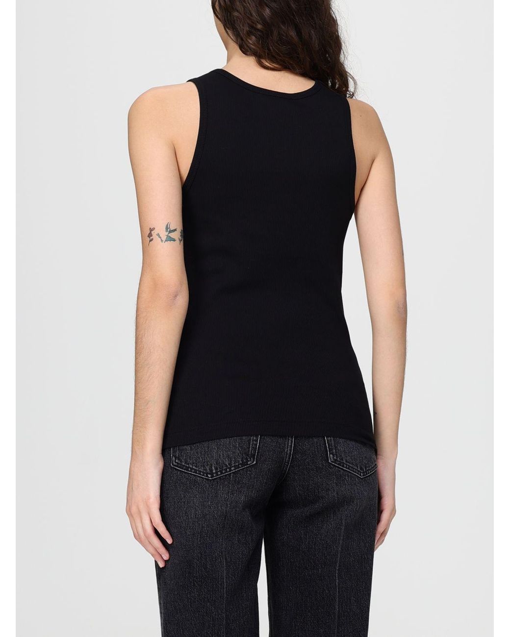 Dolce & Gabbana Black Dolce &Amp Gabbana Cotton Tank Top With Logo